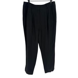 Kobi Halperin Linen Blend Pants Straight Leg Black Career Breathable Office 14